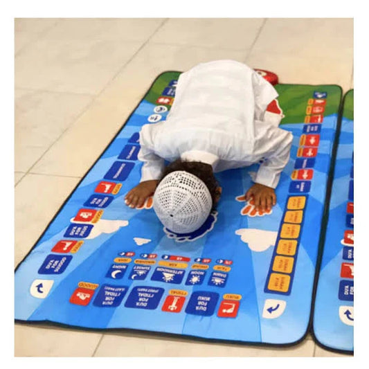 My Salah Mat – Interactive Educational Prayer Mat for Kids | Learn Salah, Wudu, Adhan & Duas | 36 Touch Buttons | Islamic Gift for Boys & Girls