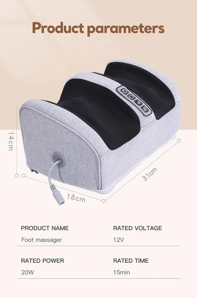 Trending Height electric foot massager in gray with digital control panel and compact design
