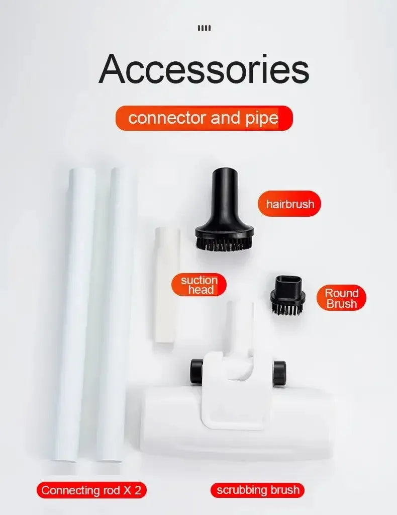 Accessories set including connector and pipe for ultra-light 3-in-1 vacuum by Trending Height
