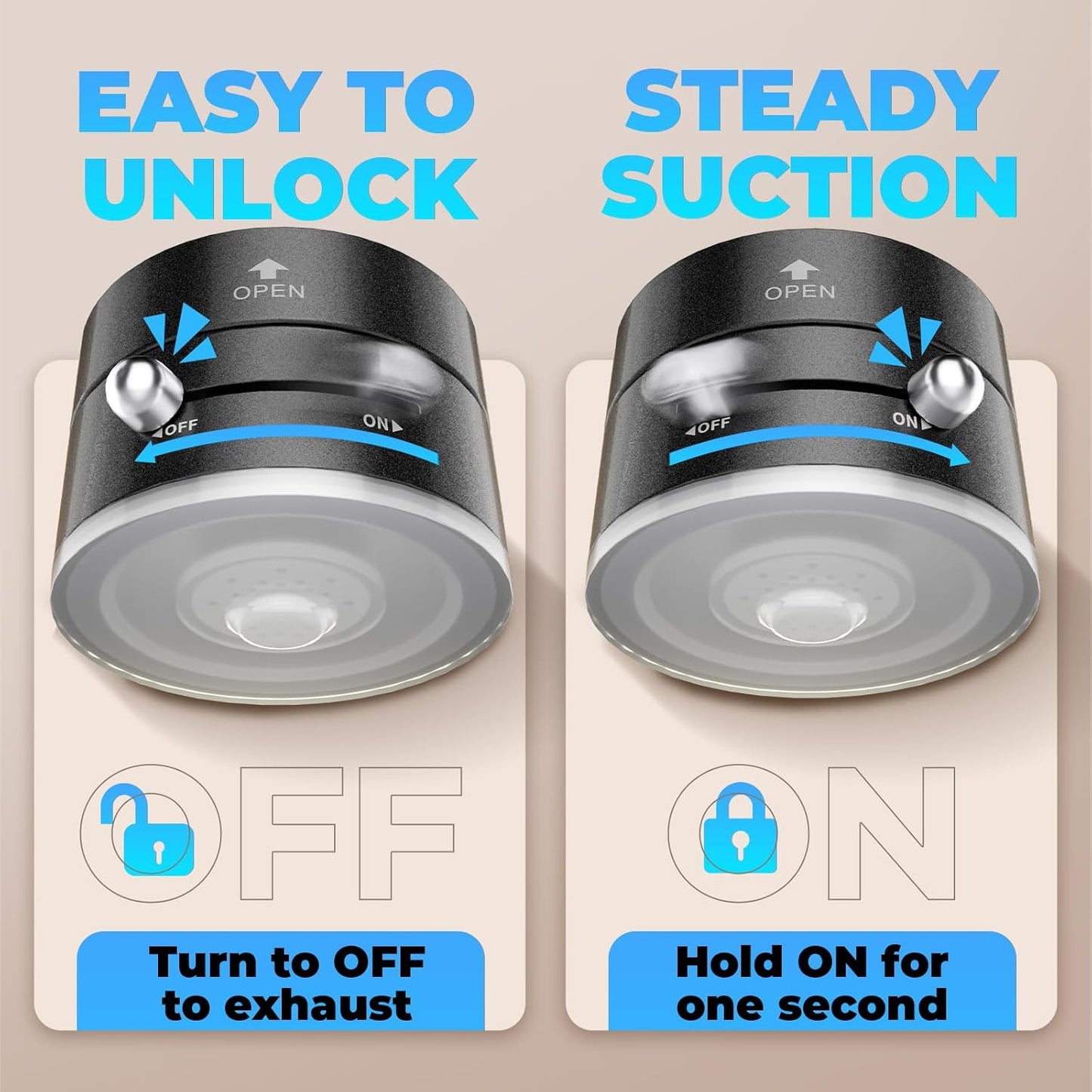 Foldable magnetic car phone holder with easy to unlock and steady suction features by Trending Height