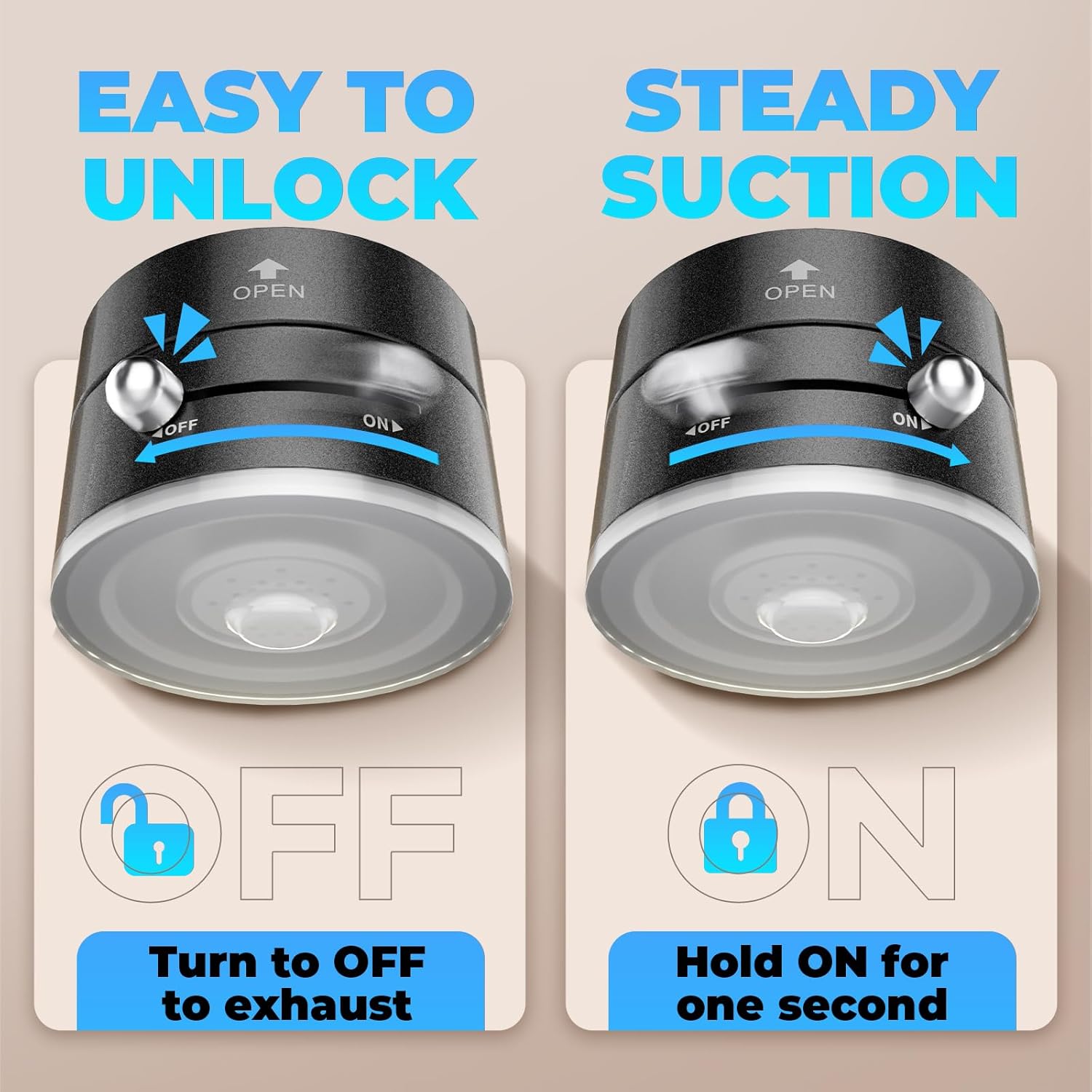 Foldable magnetic car phone holder with easy to unlock and steady suction features by Trending Height